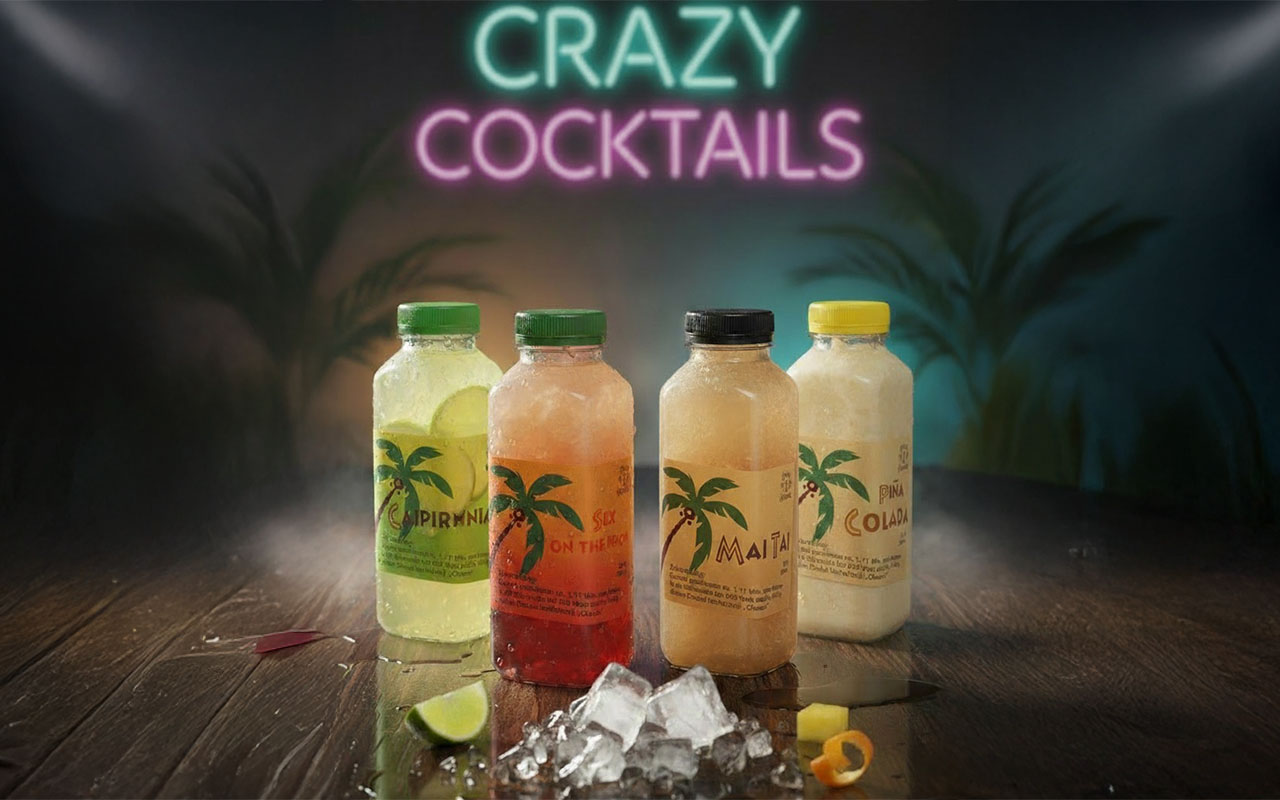 Das Crazy-Cocktails-Sortiment von Drinks and Friends
